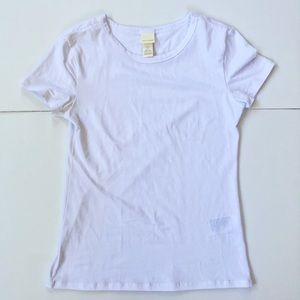 H&M White Basic Stretchy Top